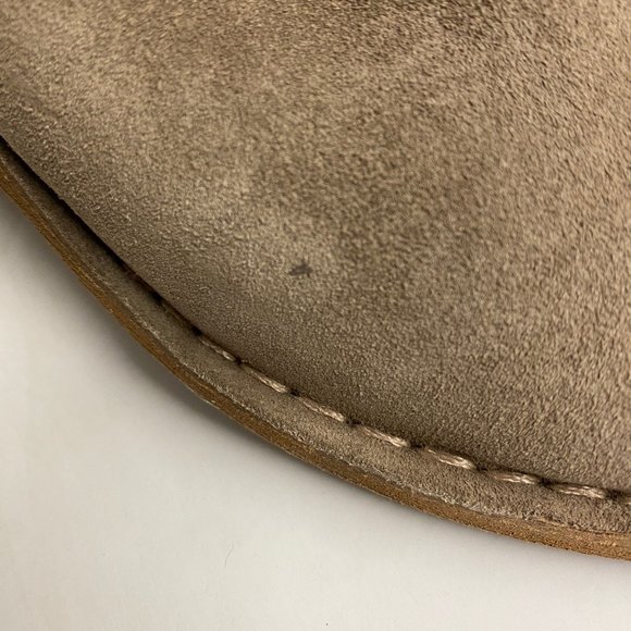 Dolce Vita Lana - Women's Taupe Suede Ankle Boots - Picture 4 of 7